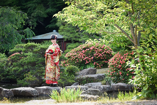季節を感じて撮影≪下関 長府庭園≫